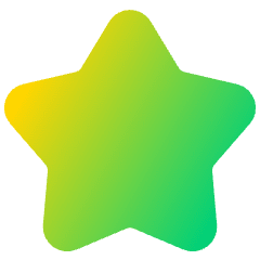 Star 1 Icon from Plump Gradient Set