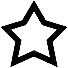 Star 1 Icon from Sharp Line Set