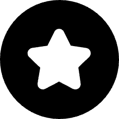 Star Circle Icon from Micro Solid Set