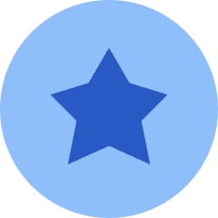 Star Circle Icon from Sharp Flat Set