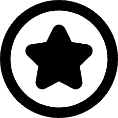 Star Circle Icon from Core Remix Set