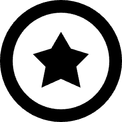 Star Circle Icon from Sharp Remix Set