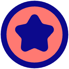 Star Circle Icon from Plump Pop Set