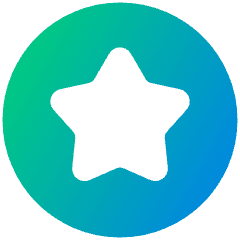 Star Circle Icon from Plump Gradient Set