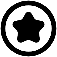 Star Circle Icon from Plump Remix Set