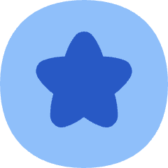 Star Circle Icon from Flex Flat Set