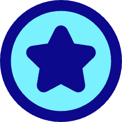 Star Circle Icon from Core Pop Set