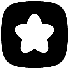 Star Square Icon from Flex Solid Set