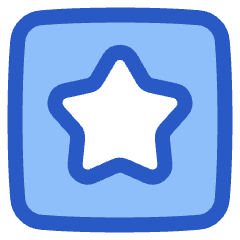 Star Square Icon from Plump Duo Set