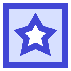Star Square Icon from Sharp Duo Set