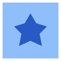 Star Square Icon from Sharp Flat Set