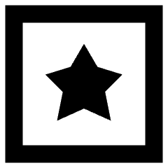 Star Square Icon from Sharp Remix Set