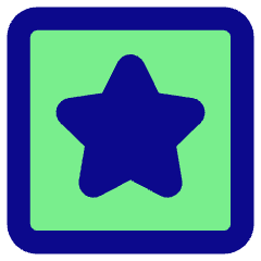 Star Square Icon from Core Pop Set