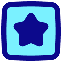 Star Square Icon from Plump Pop Set