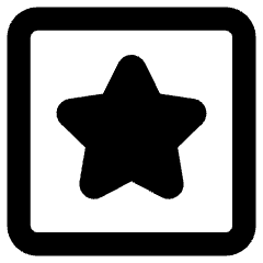 Star Square Icon from Core Remix Set