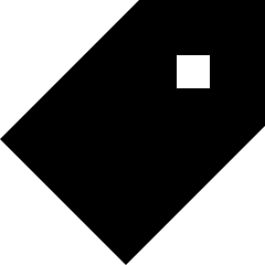 Tag Icon from Sharp Solid Set