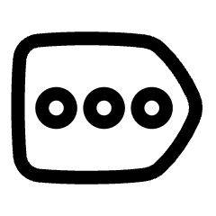 Tag Label More Option Icon from Plump Line Set