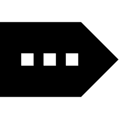 Tag Label More Option Icon from Sharp Solid Set