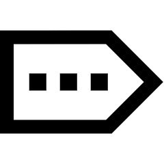 Tag Label More Option Icon from Sharp Line Set