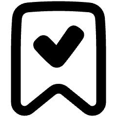 Validated Bookmark Icon from Plump Remix Set