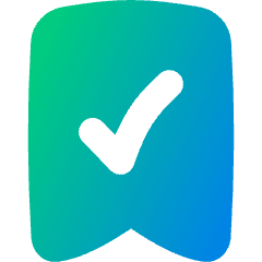 Validated Bookmark Icon from Flex Gradient Set