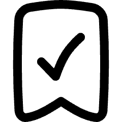 Validated Bookmark Icon from Flex Line Set