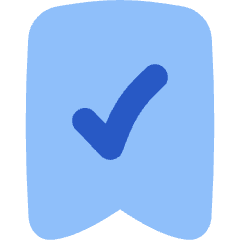 Validated Bookmark Icon from Flex Flat Set