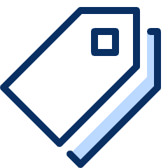 Tag Double 1 Icon from Cyber Duotone Set