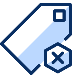 Tag Remove Icon from Cyber Duotone Set