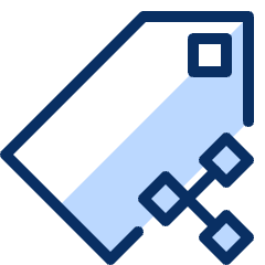 Tag Share Icon from Cyber Duotone Set