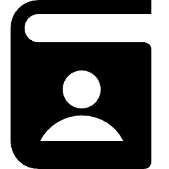 Book Contact Account Icon from Nova Solid Set