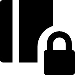 Book Lock Icon from Nova Solid Set