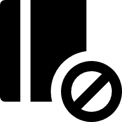 Book Restrict Icon from Nova Solid Set