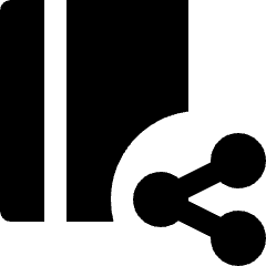 Book Share Icon from Nova Solid Set