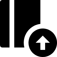 Book Upload Icon from Nova Solid Set