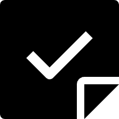 Note Check Icon from Nova Solid Set