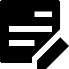 Note Edit Icon from Nova Solid Set