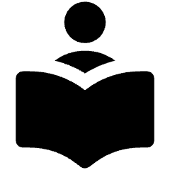 User Reading Icon from Nova Solid Set