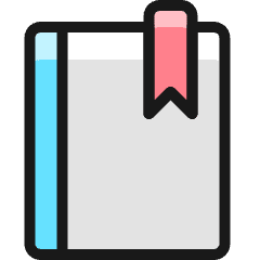 Book Close Bookmark Icon from Ultimate Colors Set