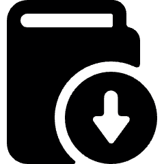 Book Download Icon from Ultimate Bold Set