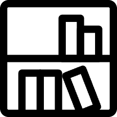 Book Library 1 Icon from Ultimate Regular Set