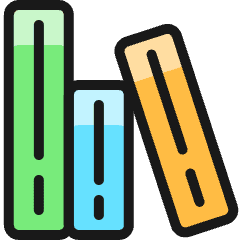 Book Library Icon from Ultimate Colors Set