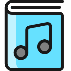 Book Music  Icon from Ultimate Colors Set