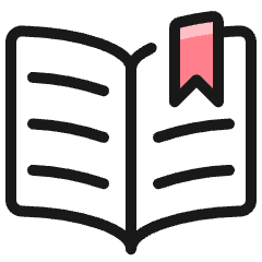 Book Open Bookmark Icon from Ultimate Colors Set