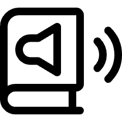 Book Sound Icon from Ultimate Regular Set