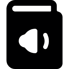 Book Sound Icon from Ultimate Bold Set