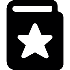 Book Star Icon from Ultimate Bold Set
