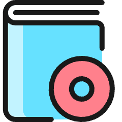 Book Target Icon from Ultimate Colors Set