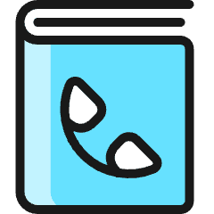 Phonebook 1 Icon from Ultimate Colors Set