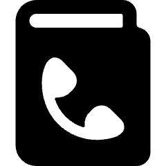 Phonebook Icon from Ultimate Bold Set